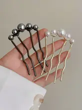 イミテーションパールU字型ヘアピン、高級ヘアピン