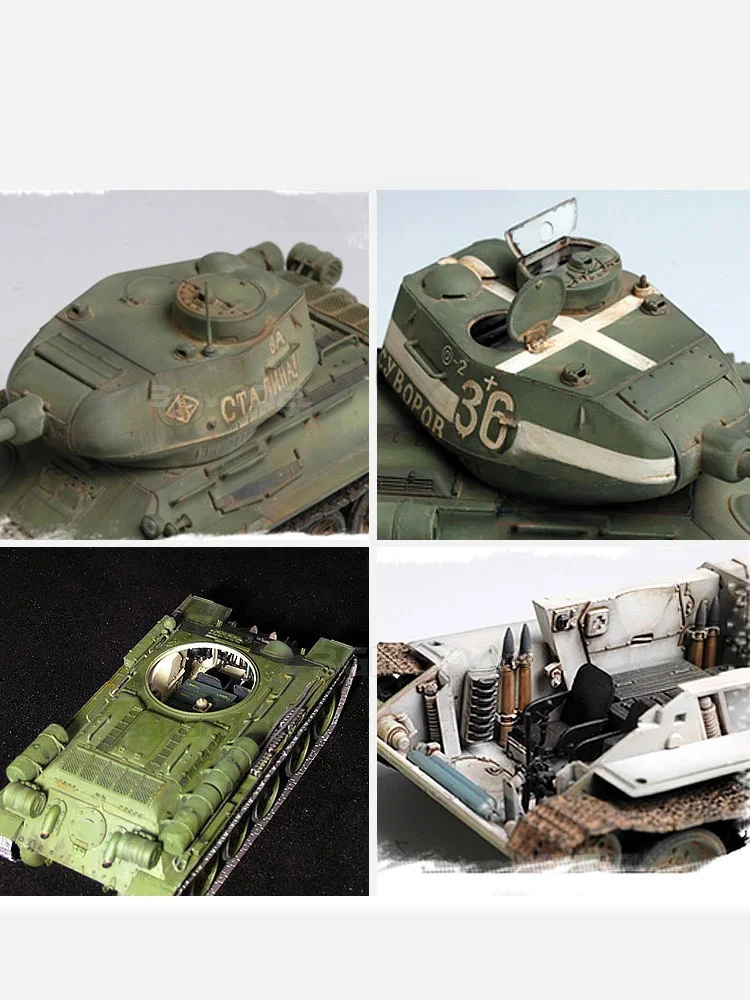 ソ連 T34/85中型戦車1944：平面溶接タワー・全内構造モデルの詳細と実用性