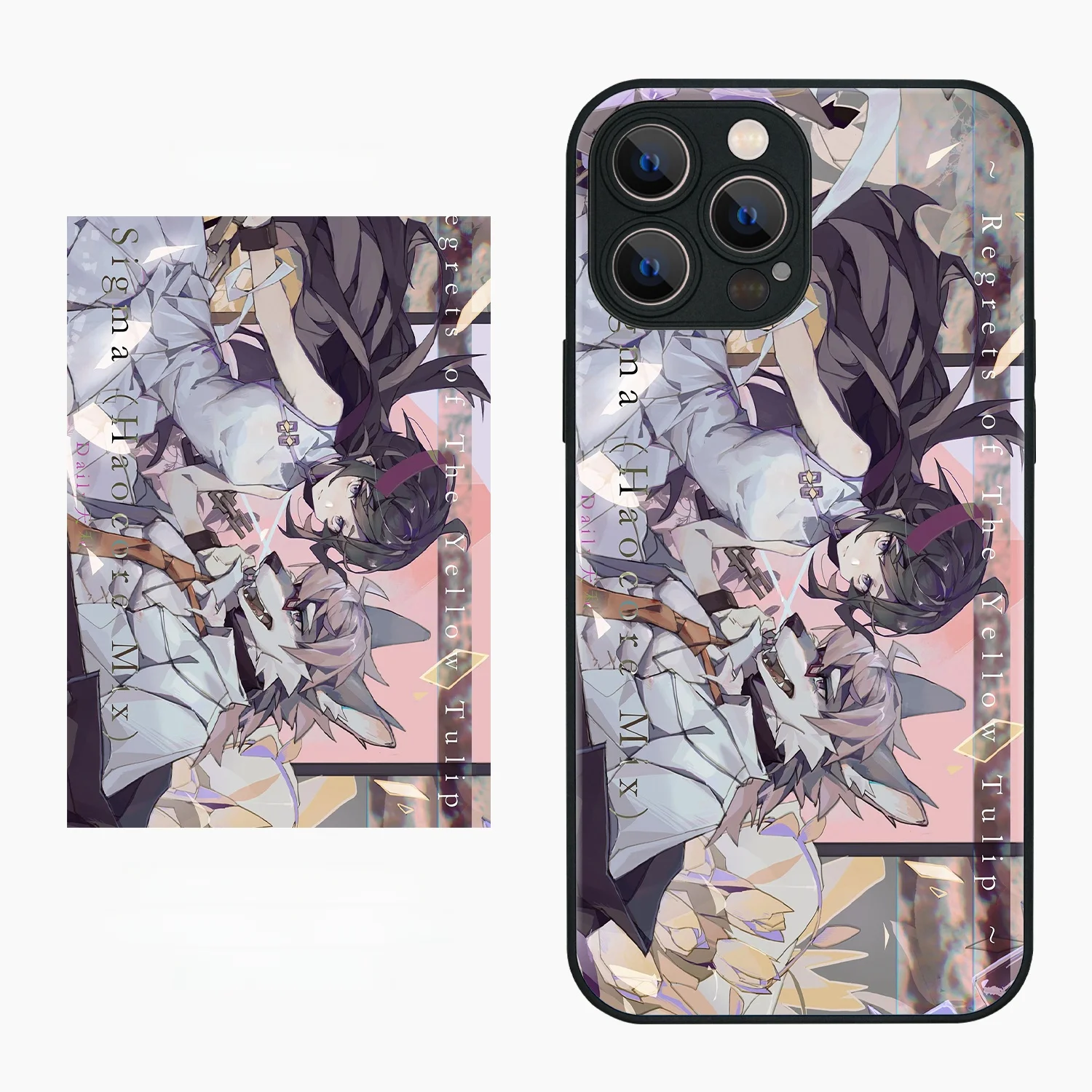 原画手書きオリジナル同人イラストをインスピレーションにしたデザインスマートフォンケース