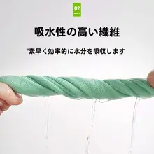強力吸水 車用マイクロファイバータオル【無痕・車内用】
