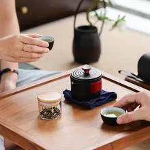 旅行用茶具セット【携帯式・アウトドア用・茶碗2個付き・ポット1個】