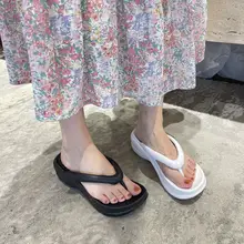 春夏用サンダル【厚底・防水・ヒール付き・丸頭デザイン】
