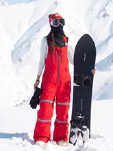 RAWRWAR 防水耐磨のスノーボードサロペットパンツ【男女兼用・暖かい・冬用】（セットアップ対応）