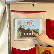 学生向けベッドサイド収納ポケット【眼鏡・ティッシュ・小物整理用・吊り下げタイプ】