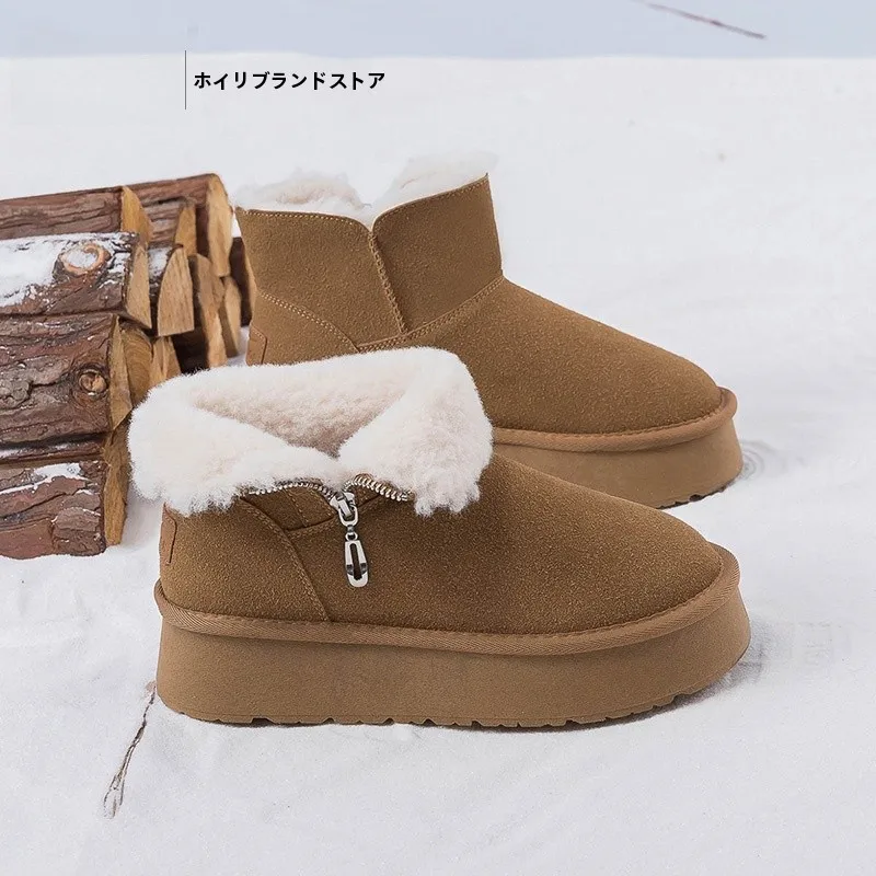 冬のブーツはどう選ぶ？加毛厚底雪靴が通勤・散歩に最適な理由とは