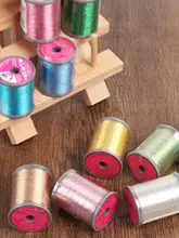 カラフルな金属糸 フジーク刺繍用ライン【刺繍・ビーズ用・二色展開】