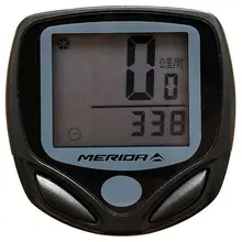 サイクルコンピュータ 有線 速度計 オドメーター MTB マウンテンバイク サイクリング用品 「Merida」