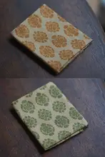 人造絲製 ツル模様の小型テーブルマット【茶道用・コースター・ティーポットマット】