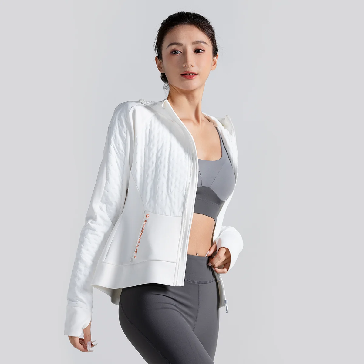 Monster Guardians レディースランニングジャケット：1人運動で快適な通気性と軽量設計を実現