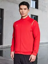 KELME ニットジャケット メンズ スタンドカラー パッチワーク 接触冷感 ストレッチ 春 「KELME」