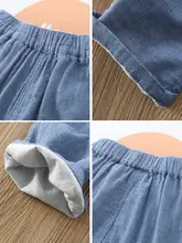 薄手コットンガーゼの男児用休闲パンツ【通気性・防蚊機能付き・九分丈】