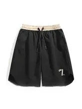 アメリカンレトロスタイルの速乾ショートパンツ【男女兼用・フィット・夏用】（セットアップ対応）