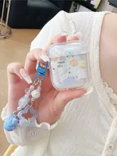 AirPodsケース キャラクター かわいい 雲 猫 クリア 耐衝撃 インスタ映え レディース AirPods Pro 対応