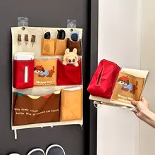 かわいい壁掛け収納ポケット【玄関用・鍵・マスク・サングラス収納】