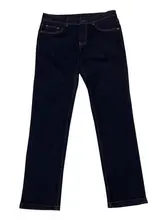 快適な着心地のブルーデニムパンツ【中腰・ストレートカット・洗濯機対応】