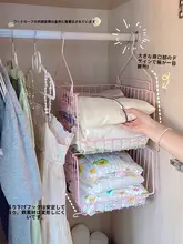 衣類収納ラック【二段式・下着・整理整頓用・軽量デザイン】