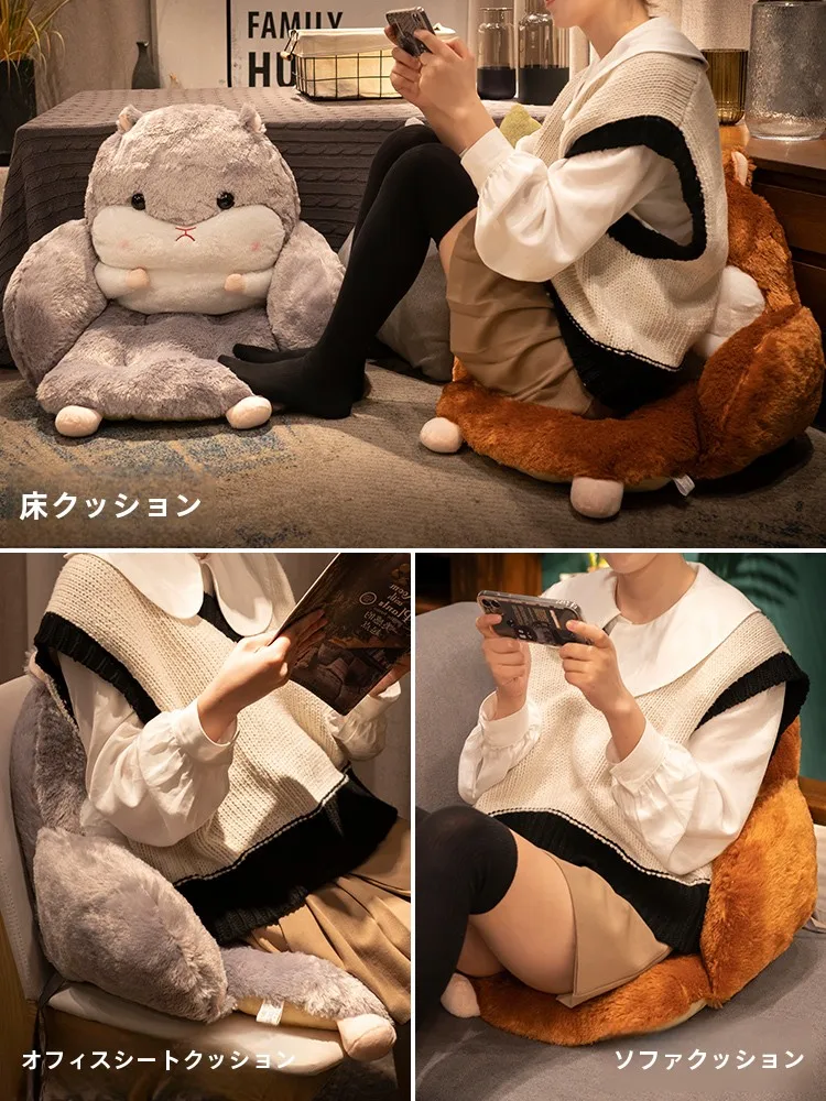 もこもこ座椅子：邦妮格0211018020の日式毛绒クッションが提供する快適な正座体験