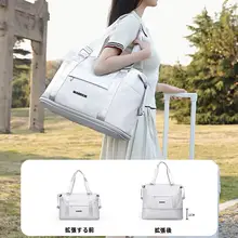 プルバックトラベルバッグ女性短距離荷物バッグ収納袋