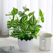 高品質フェイクグリーンデスク装飾用プラスチック植物【小型・リアルな草花】