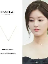 三角形のジルコンネッ�クレス【高級感あるデザイン・上品な雰囲気・プレゼントに最適】