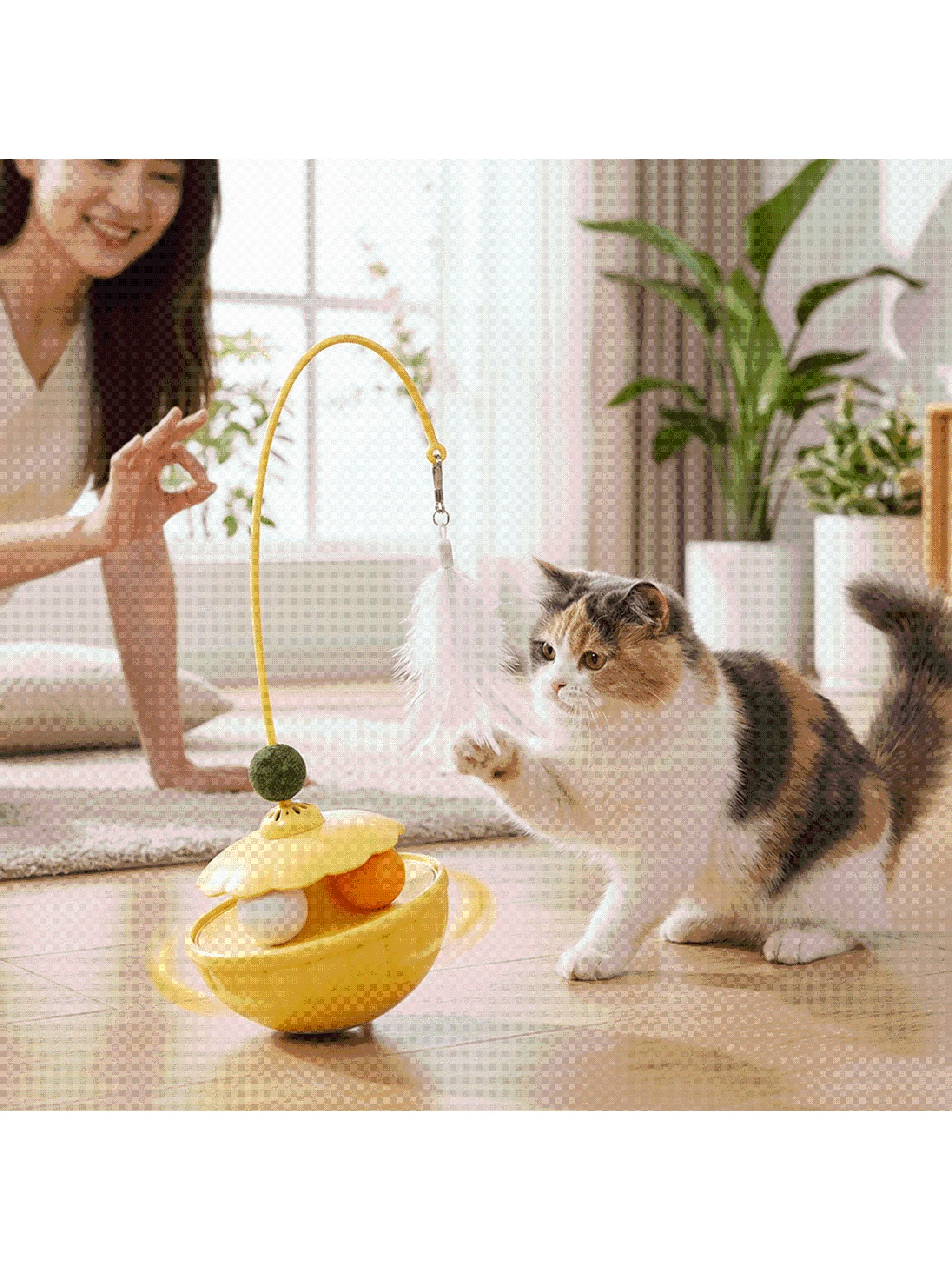 猫用おもちゃ【フェザー付き・鈴・自動おやつ供給・猫薄荷ボール】：ペット猫飼いやすいための効果的な遊び道具とは