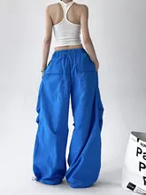 夏用 薄手ブルーリラクシー ワイドパンツ【女性・高身長・通気性・軽量】