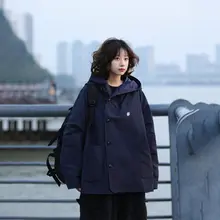 ユニセックスデザインの不規則ジャケット【秋冬用・ボタン付き・カジュアルスタイル】