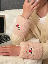 子供用 冬用 袖カバー【防汚・保温・可愛いデザイン】（セットアップ対応）