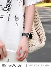 真皮製 Apple Watch 用バンド【通気性・かわいいプリント・夏用】（セットアップ対応）