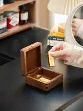 木製レトロデザイン貯金箱【お金や宝物を収納・誕生日プレゼントに最適】