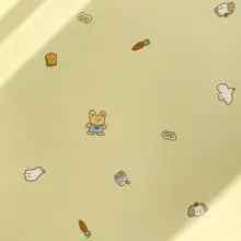 抹茶風 カワイイデザイン オーガニックコットン製 ダブルレイヤーシーツ【動物柄・韓国スタイル】