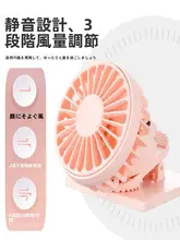 USB充電式ミニクリップ扇風機【持ち運び便利・学生用・クリップ式】