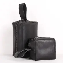 第一層牛革 ミニトラベル 収納バッグ