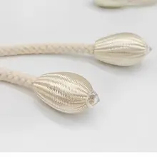 調節可能なカーテンバンド【牛筋コットンロープ・フック付き・収納固定用アクセサリー】