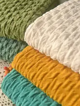 多色泡泡チェックストライプニットドレス【春秋用・重厚感・ロリータスタイル】（セットアップ対応）