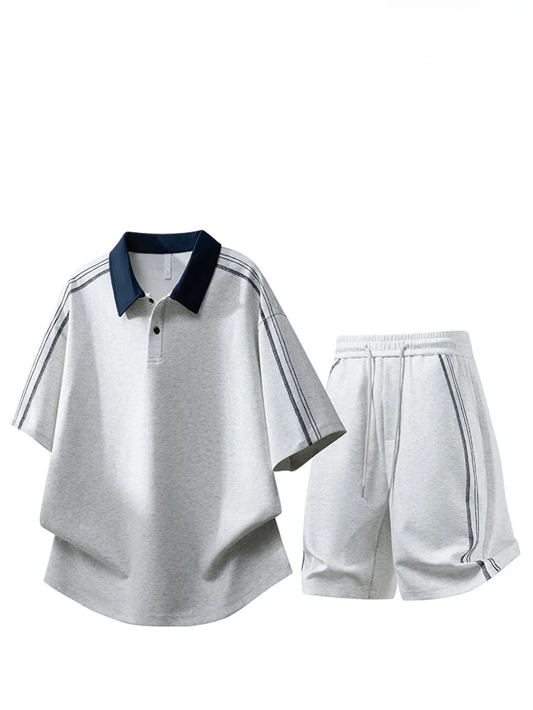 夏のフォーマルメンズに最適な半袖シャツとショートパンツセット