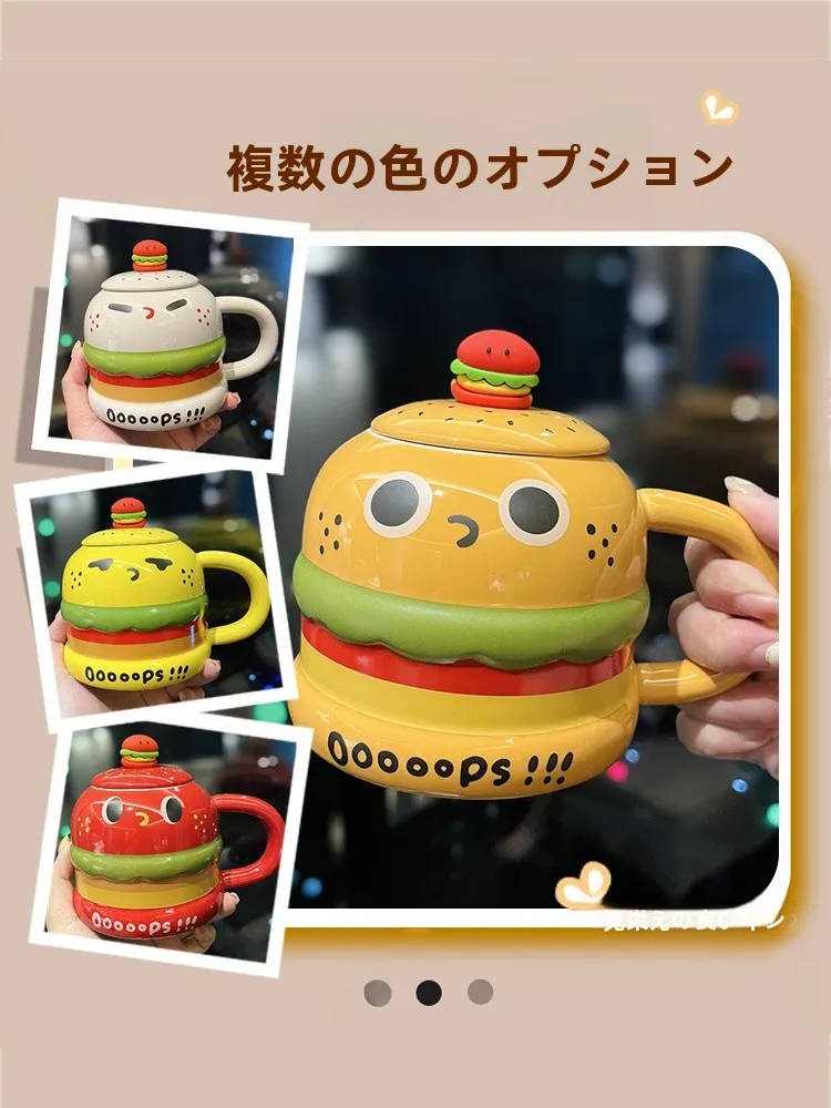 ユニークなハンバーガー型マグカップ：クリスマスマーケット福岡2025で人気の陶器デザイン