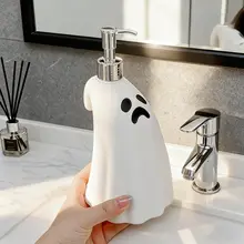 ハロウィンデザインの鬼顔ディスペンサー【液体ソープ・バスルーム用・空のボトル】