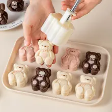 かわいい小熊型月餅型抜き【手押し式・家用・中秋向け】