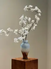 フラワーベース ブルーブラウン グラデーション ヴィンテージ 上品 インテリア 切り花用