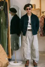 アウトドア対応のルーズフィットカーゴパンツ【機能性素材・ワイドシルエット】