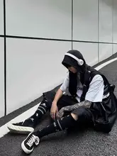 機能性フード付きショート丈ワークベスト【多機能ポケット・アウトドア用】（セットアップ対応）
