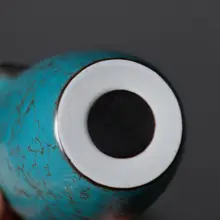 緑松釉の公道杯【陶器製・シンプルなデザイン・功夫茶用】