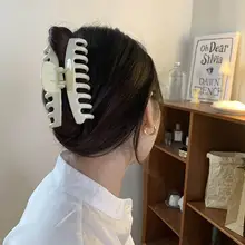 シンプルエレガントな韓国スタイル ヘアクリップ【シャーククリップ・後ろ髪用・大サイズ】