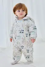 赤ちゃん用ダウンオール【冬季・極上の柔らかさ・外出用・フード付き】