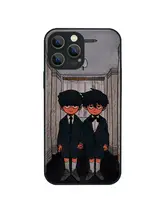 スマホケース ガラス フェンリル イラスト 狼柄 iPhone対応 Android対応