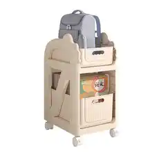 多層収納可動式ブックシェルフ【リュックサック・おもちゃ用・床置き】（セットアップ対応）