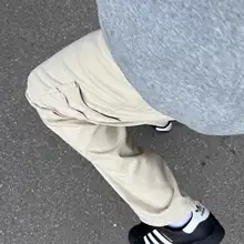 カキ色のワークパンツ【ストレートフィット・カジュアル・メンズ】