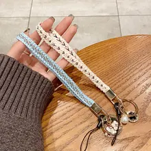 ファッション編み込みスマホストラップ【防失・ユニバーサルアクセサリー・新作・女性用】