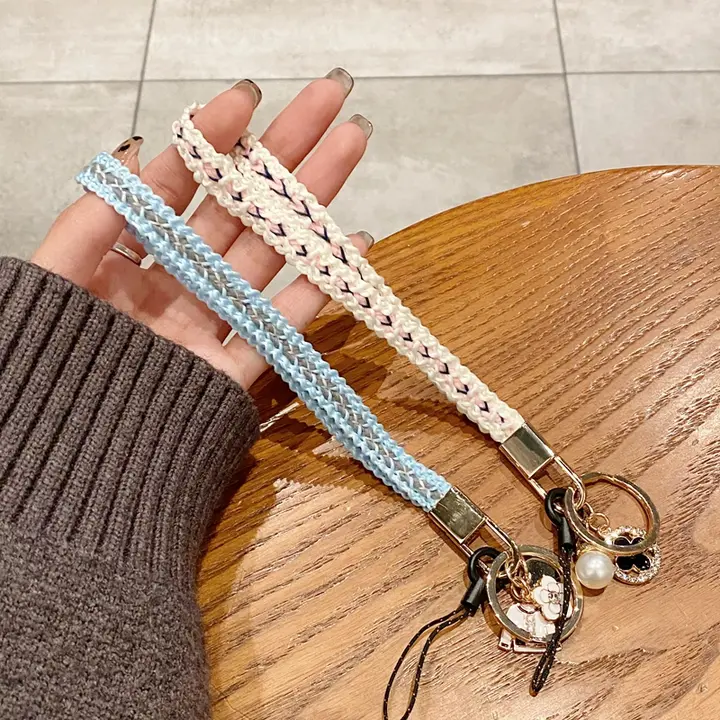 ファッション編み込みスマホストラップ【防失・ユニバーサルアクセサリー・新作・女性用】